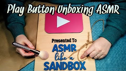 PLAY BUTTON UNBOXING & Satin Gloves ASMR 🎁 Tapping and Tracing ASMR ❤️ 1000 Subscriber Special!