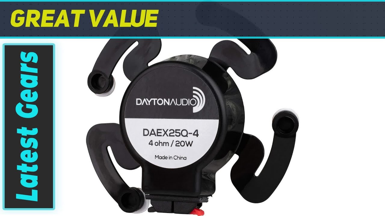 Dayton Audio DAEX25CT-4 Tipo De Moneda 25mm Excitador 10W 4 Ohm Dayton Audio | En Línea