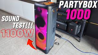 1100W SOUND TEST!!! | JBL Partybox 1000