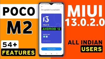 Poco M2 MIUI 13.0.2.0 Update Features | 54+ Hidden Features | Poco M2 New Update Android 12 #PocoM2