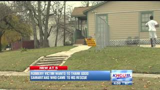 Everyday heroes: Bystander stops armed robbery (Texas)