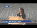 Chadwick Boseman remembrance: Deanna Brown-Thomas speaks at remembrance event