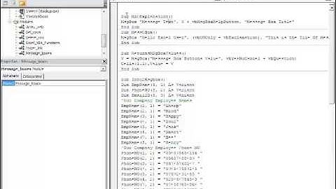 Excel VBA Messagebox (Msgbox)
