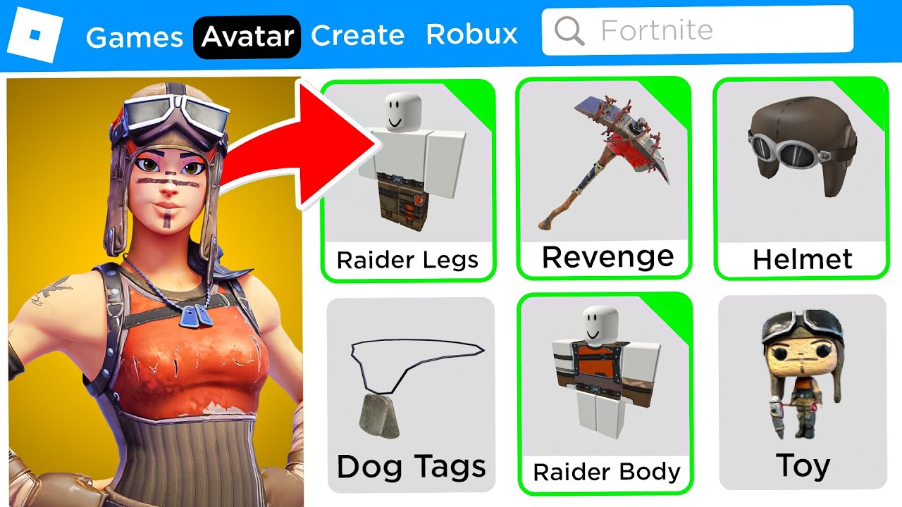 I used Roblox AI to generate Fortnite Skins 