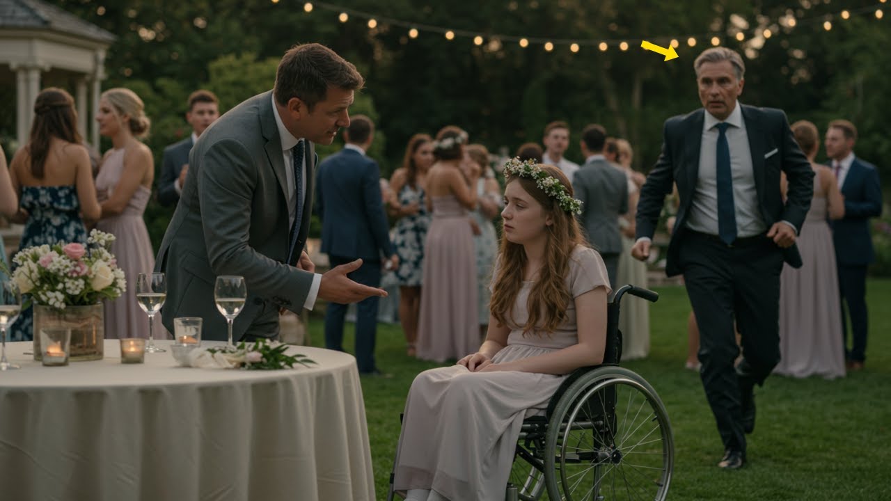Paralyzed CEO’s daughter was ignored at the wedding — until a single dad asked, “Why is she alone?”.