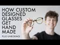 Custom Glasses Being Handmade!