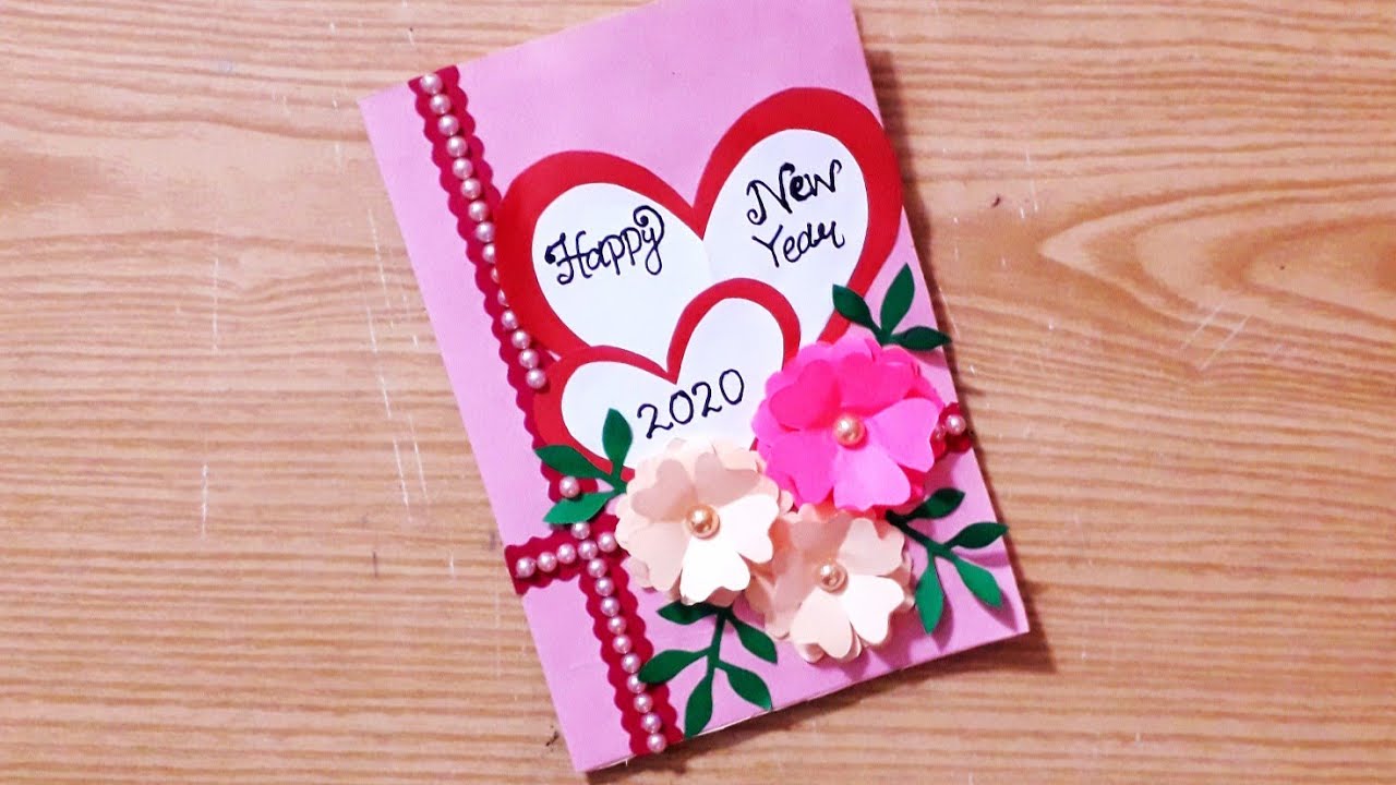 New Year Greeting Card Making Ideas New Year Card Design New Year