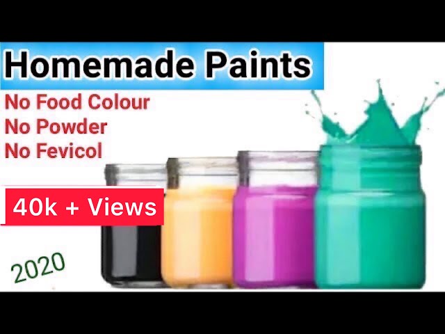 Homemade paint/homemade watercolor paints/how to make color at
