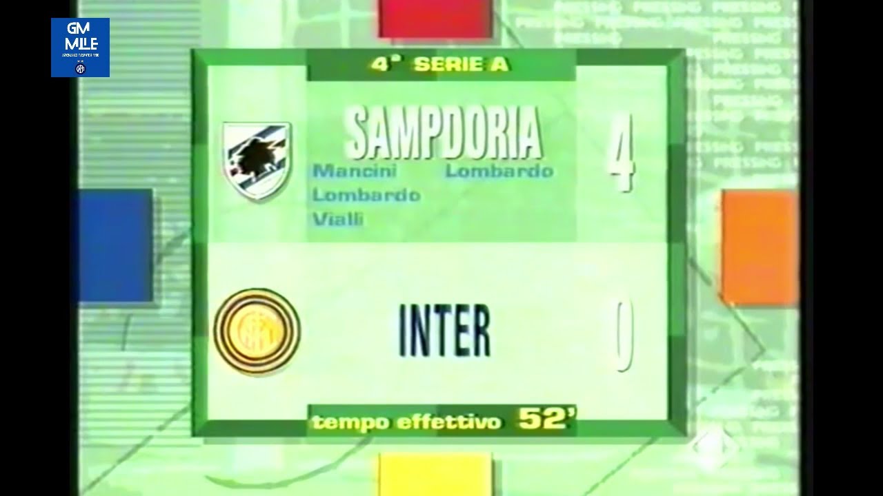 1991-92 (4^ - 22-09-1991) Sampdoria-INTER 4-0 Servizio Pressing Italia1