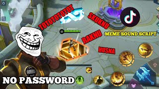 CHOU MEME SOUND WITH RECALL MEME SOUND SCRIPT | TIKTOK VIRAL MEME | NO PASSWORD -JUTZ PLAY