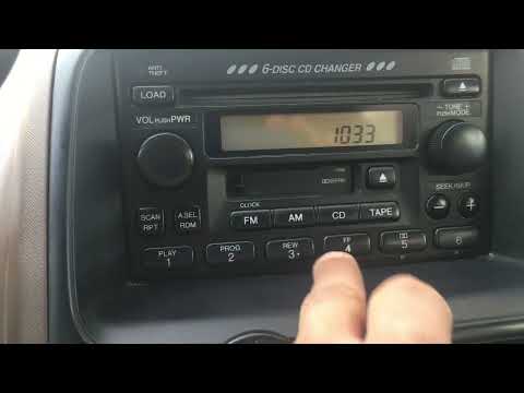 2002 to 2006 Honda CR-V radio Code