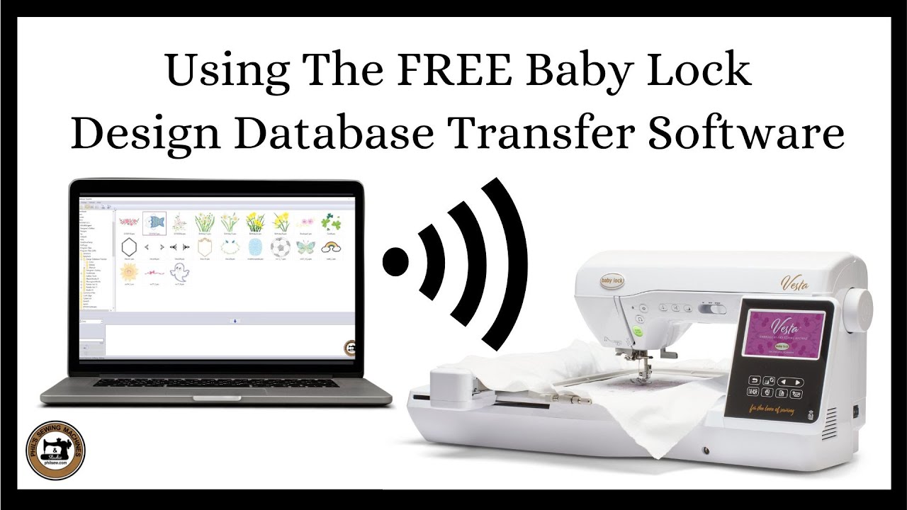 Using The FREE Baby Lock Design Database Transfer Software YouTube