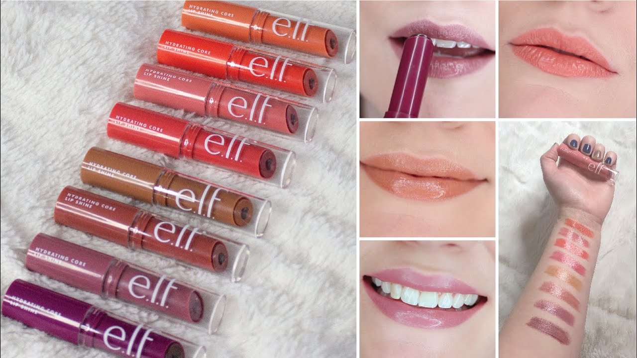 ELF Hydrating Core Shine Lip Swatches