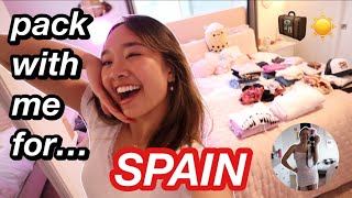PACK WITH ME FOR SPAIN