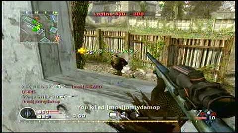 CoD4 Blindfire Through glitch, amazing hit marker.