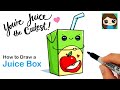 How to Draw a Juice Box 🍎 Cute Pun Art #12