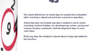 Special Education Assessment Timelines