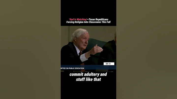 ‘God Is Watching’—Texas Republicans Forcing Religion Into Classrooms This Fall