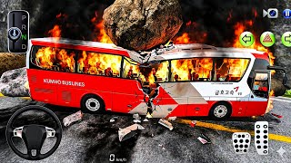 Bus Drive Jungle Disaster! Giant Stone Crashes on My Bus | Driving Class 3D Bus Simulator screenshot 4