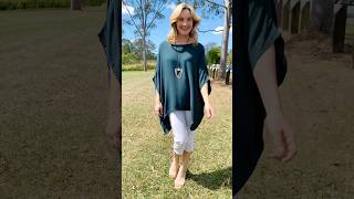 Dark Green Free Size Relaxed Tunic Available At Ilovetunics