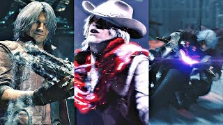 DEVIL MAY CRY 5  All Dante Weapons Cutscenes & Transformations