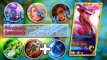 THIS BUILD TOTALLY DESTROYED META HEROES!!🔥 CLINT FULL DAMAGE HACK BUILD! MUST TRYYYYY