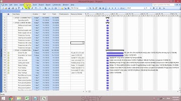 04_Microsoft Project | how to make construction master schedule import from excel