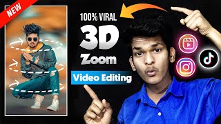 Instagram Viral Reels Editing |3D Zoom Effect Capcut Tutorial| 3d zoom video editing |TikTok Editing