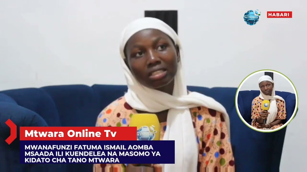 MWANAFUNZI FATUMA ISMAIL AOMBA MSAADA ILI KUENDELEA NA MASOMO YA KIDATO CHA TANO.