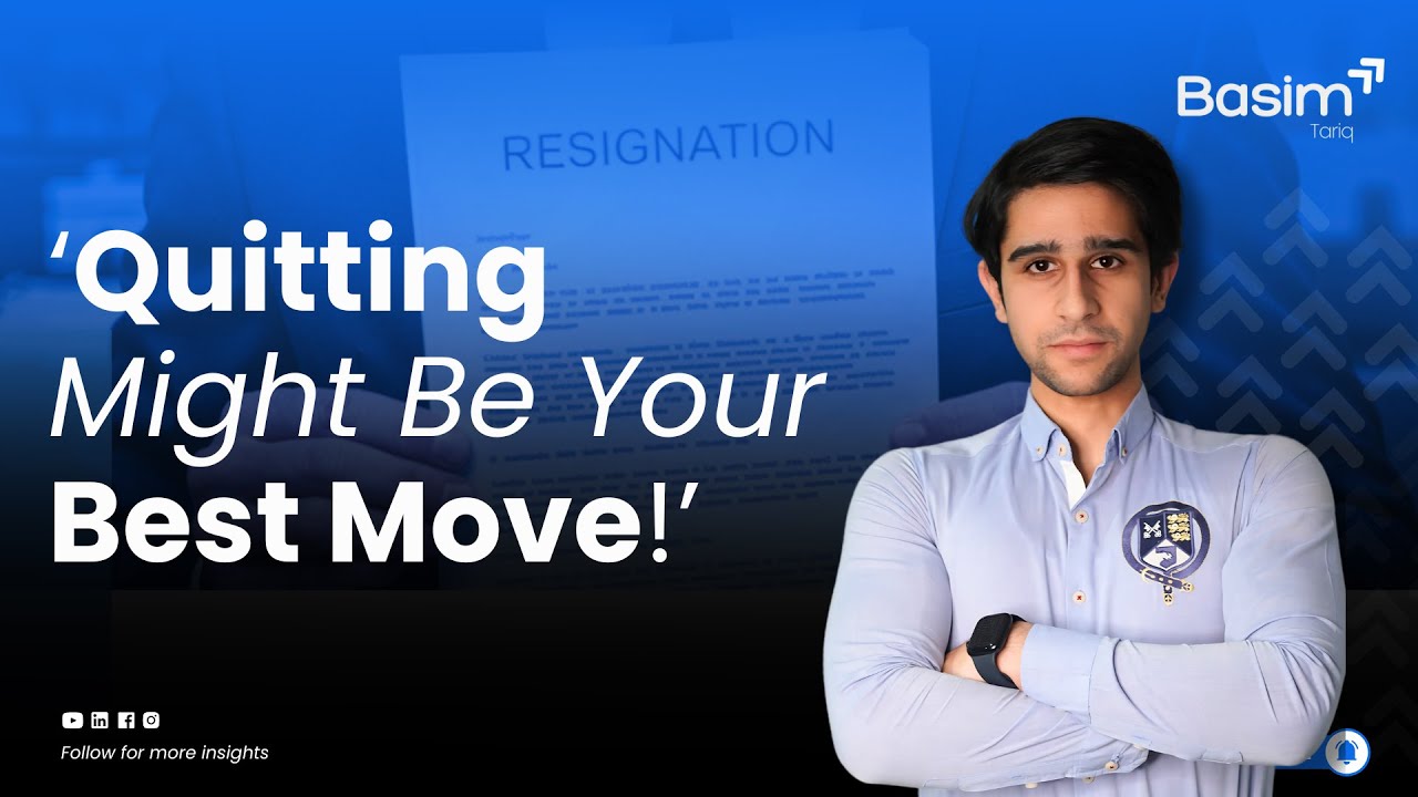 Leaving a career you don’t like | Basim Tariq - YouTube