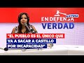 🔴🔵Cecilia García: "El pueblo es el único que va a sacar a Castillo por incapacidad"