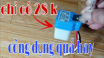 Công tắc cảm biến ánh sáng, tự bật đèn khi trời tối, và tự ngắt đèn khi trời đã sáng.