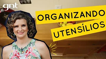 Como organizar os utensílios da cozinha?