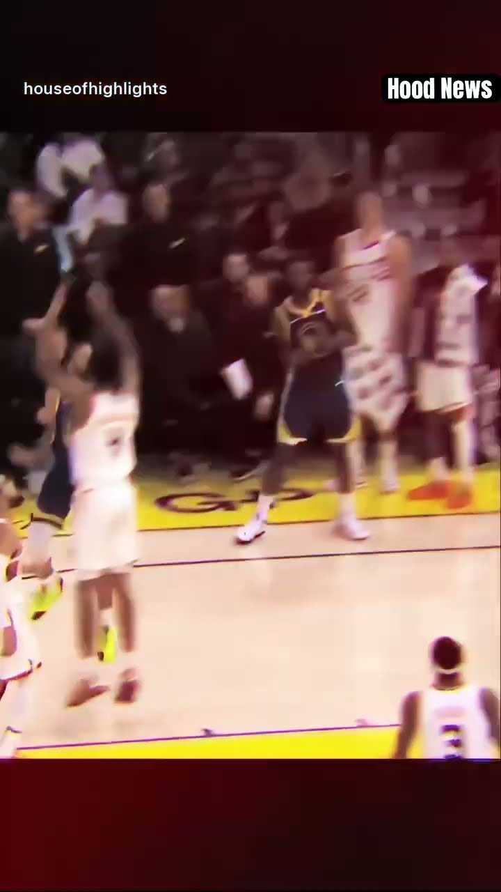 His greatest play ever #hoodnews #stephencurry #warriors #NBA #shortvideo #basketball #omg #how #wow