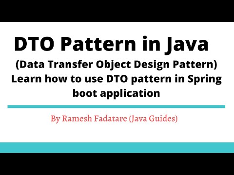 The DTO Pattern in Java | Data Transfer Object Design Pattern