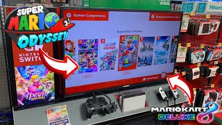 Playing Supermario oddyssey and Mariokart 8 deluxe On a Nintendo switch Kiosk... | Gameplay