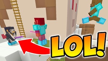 KNOCKING ALL THE SEEKERS OFF BUILDINGS IN MINECRAFT HIDE AND SEEK!