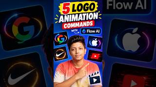5 Logo Animation Commands with Flow AI 🤯🔥 | AI Video #Shorts