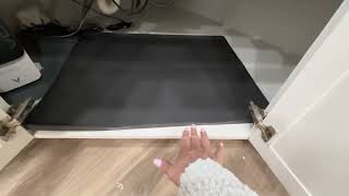 BASIN Silicone Under Sink Mat 28x22 – Waterproof Cabinet Liner, Leak Protection Tray