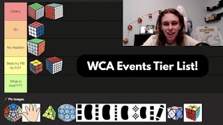 My 2025 WCA Events Tier List!