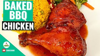 Easy Oven Baked Barbecue Chicken Recipe | How to make Baked BBQ Chicken | Baked Chicken Recipe