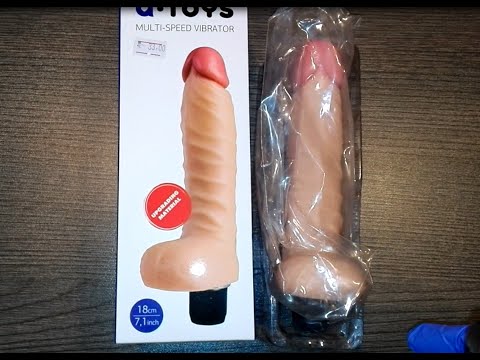 НОВО! Вибратор FIT 18см Toyfa A-Toys Multi Speed Vibrator е секс играчка с релефно тяло и тестиси