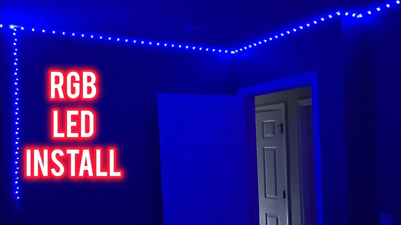 How To Install RGB LED Lights On Bedroom Wall #diy #ledlights #rgbled # ...