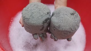 ASMR:Pure Sand+Charcoal Powder Smashing in Foamy Water💦PASTE PLAY🤤@softnoisesmashingasmr screenshot 1