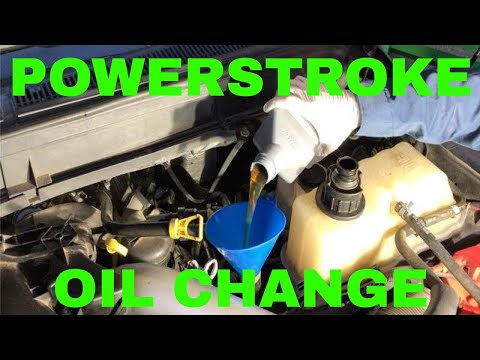 2011-2016 Ford SuperDuty 6.7l Diesel Oil Change