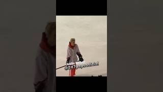 #justinbieber playing Ice Hockey in Central Park he looked happy in front of family and friends