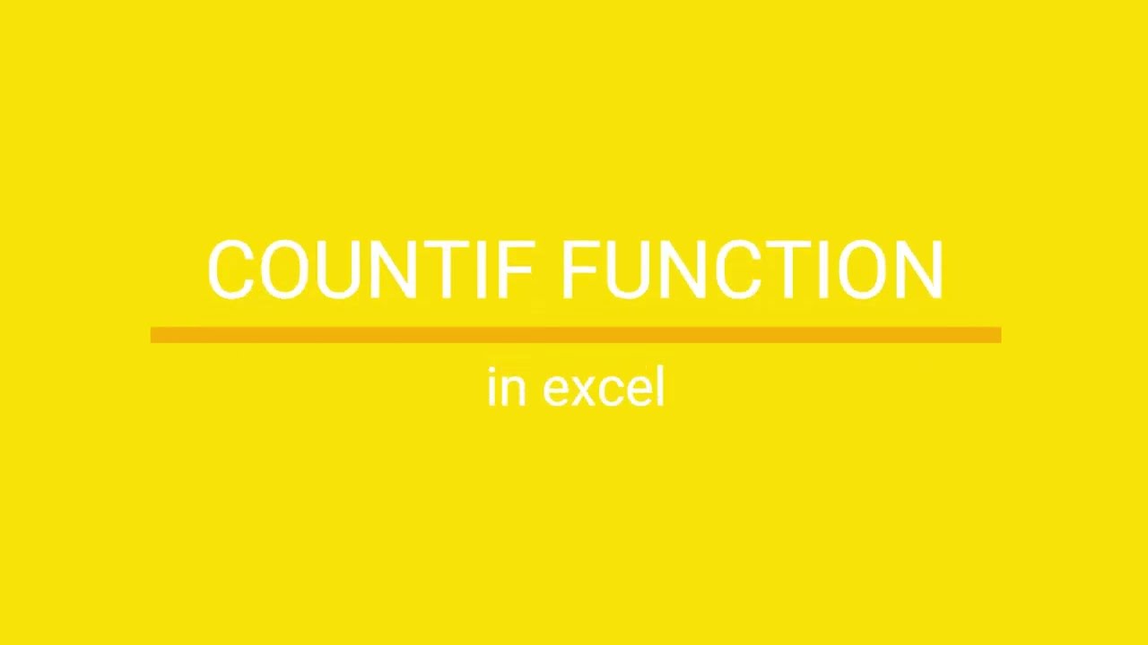 How to Use COUNTIF function in Excel – Step-by-Step Tutorial