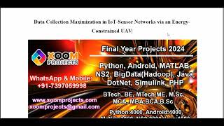 Data Collection Maximization in IoT Sensor Networks via an Energy Constrained UAV