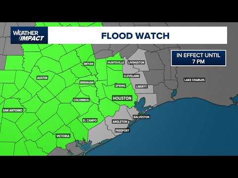 Houston weather Friday: Flood watch until 7 p.m. and weekend forecast