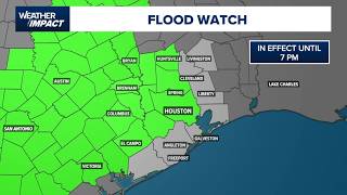Houston weather Friday: Flood watch until 7 p.m. and weekend forecast